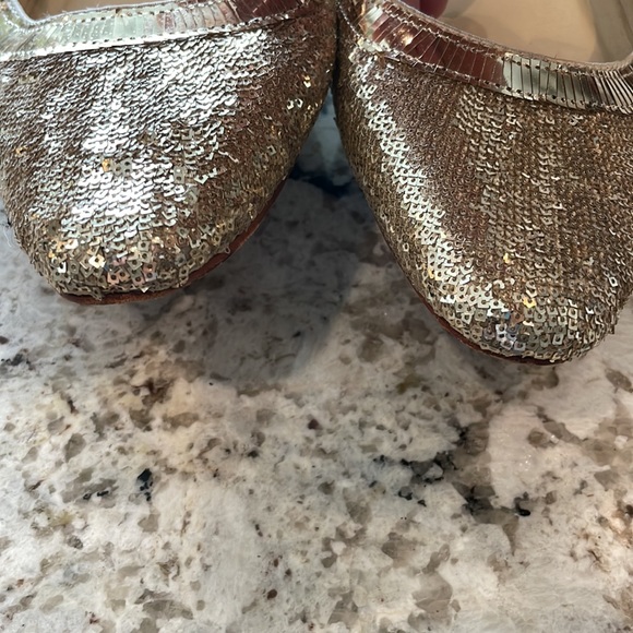 Talbots Ballet Flats Reese 1 Gold Leather Bottom Slip On Shoes Size 8.5M - Picture 11 of 11